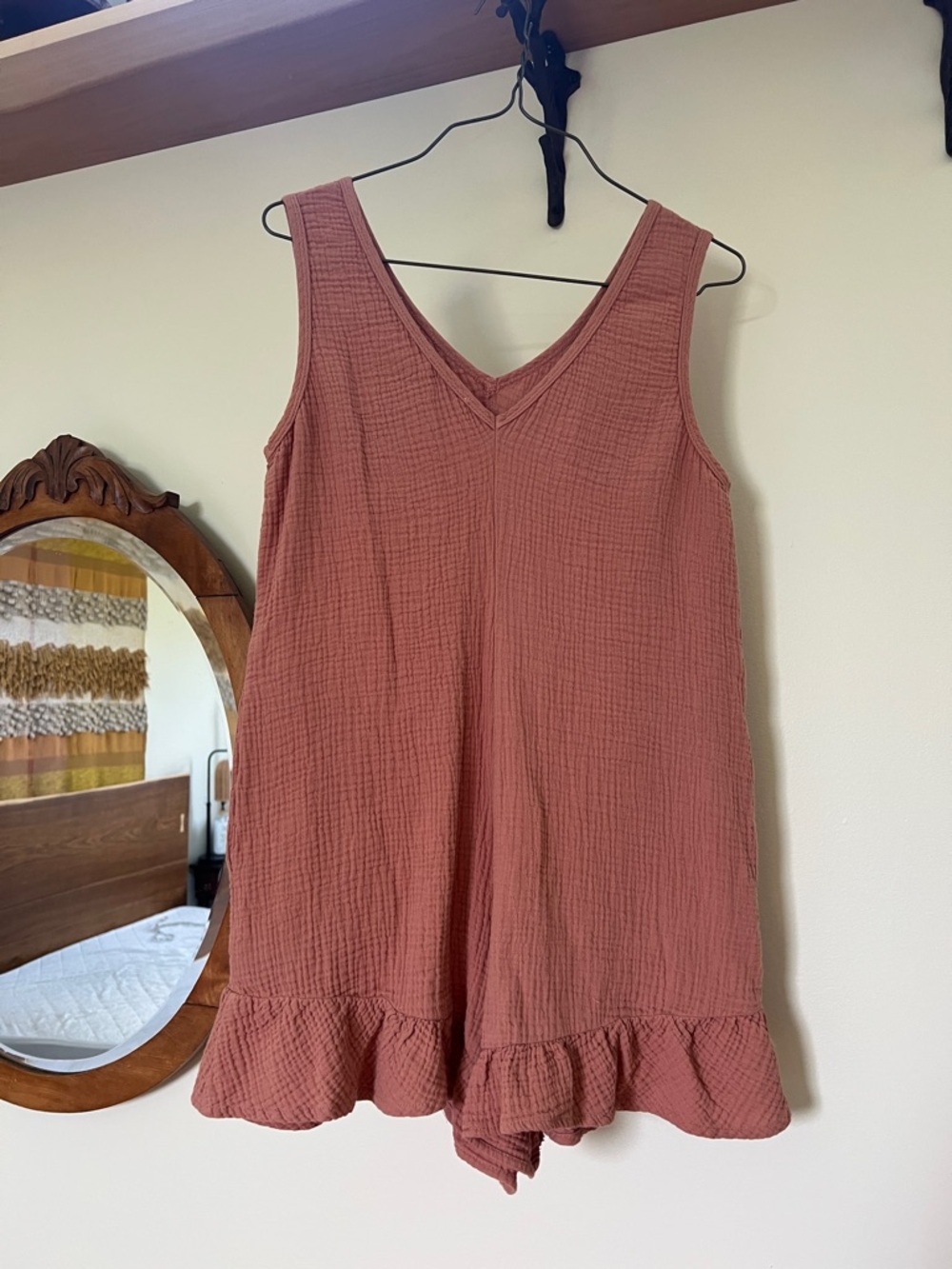 Lush Blush Gauze Cottagecore romper